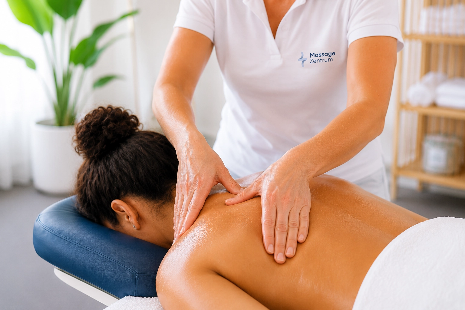 Klassische Rücken- und Nackenmassage im Massage Zentrum Dübendorf zur Lockerung der Muskulatur